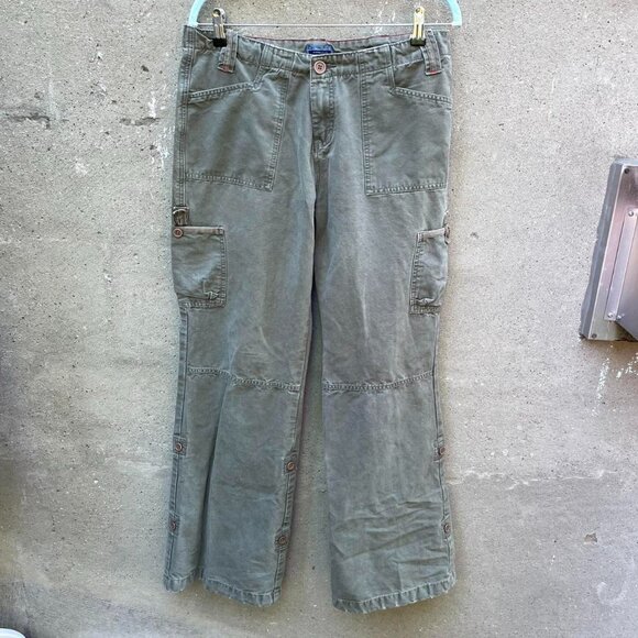Vintage Khaki Green Cargo Pants - Picture 1 of 6